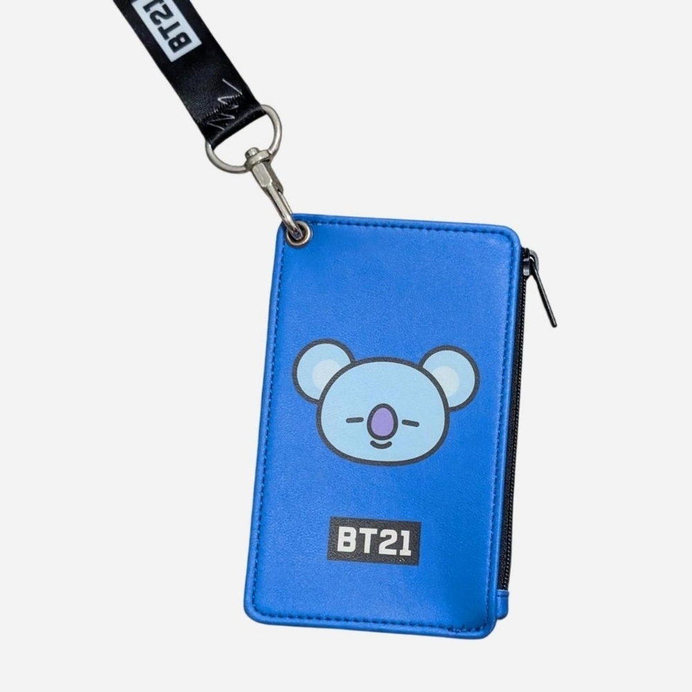 BTS BT21 merchandise merch monopoly Strap Card Holder Cardholder Coins Koya